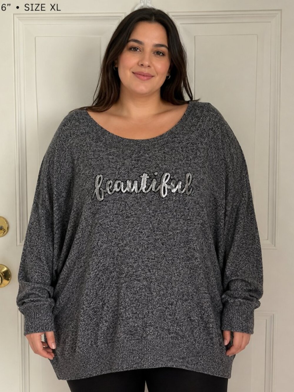 Torrid Women's Size 1 Silver Sequin Sweater